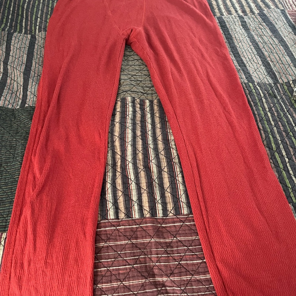Free People Intimately Red soft cotton leggings